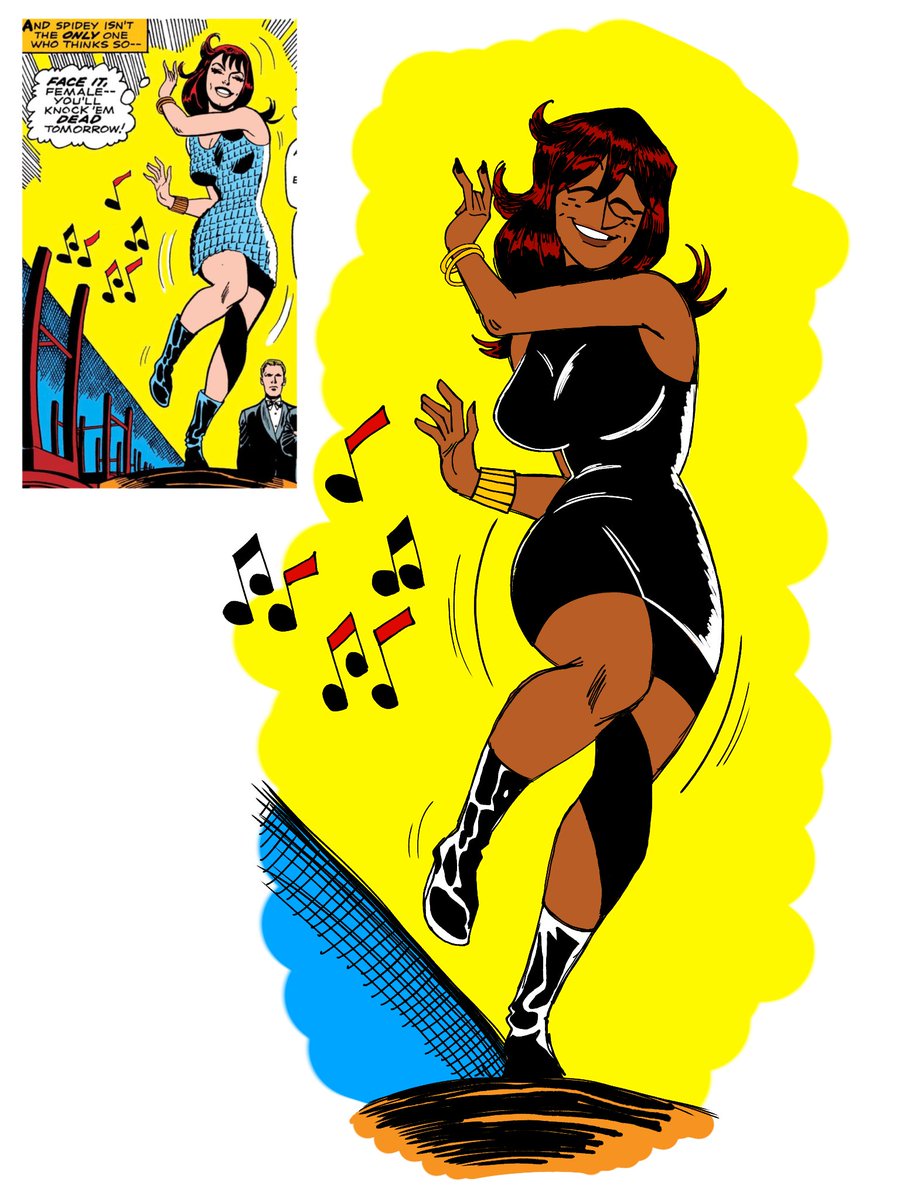goddammitdaniel's tweet photo. Rock your body, tiger 🐯 #MaryJaneWatson https://t.co/gbZd8V4V4W