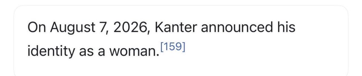 JenniferSey's tweet photo. .@EnesFreedom is officially “trans.” 

Wikipedia says so. 

Nashville Balls — you have your first player. https://t.co/J7GOCiRwhv