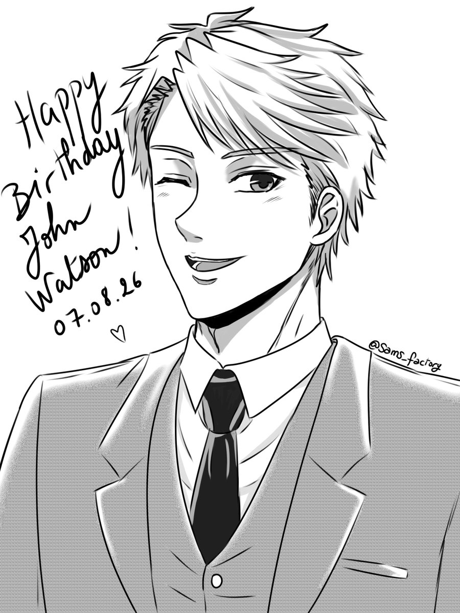sams_factory's tweet photo. A bit late but happy birthday to John H. Watson, my little sunshine ! 🤎☀️
#yuumori #johnhwatson https://t.co/vKu4EQg84s