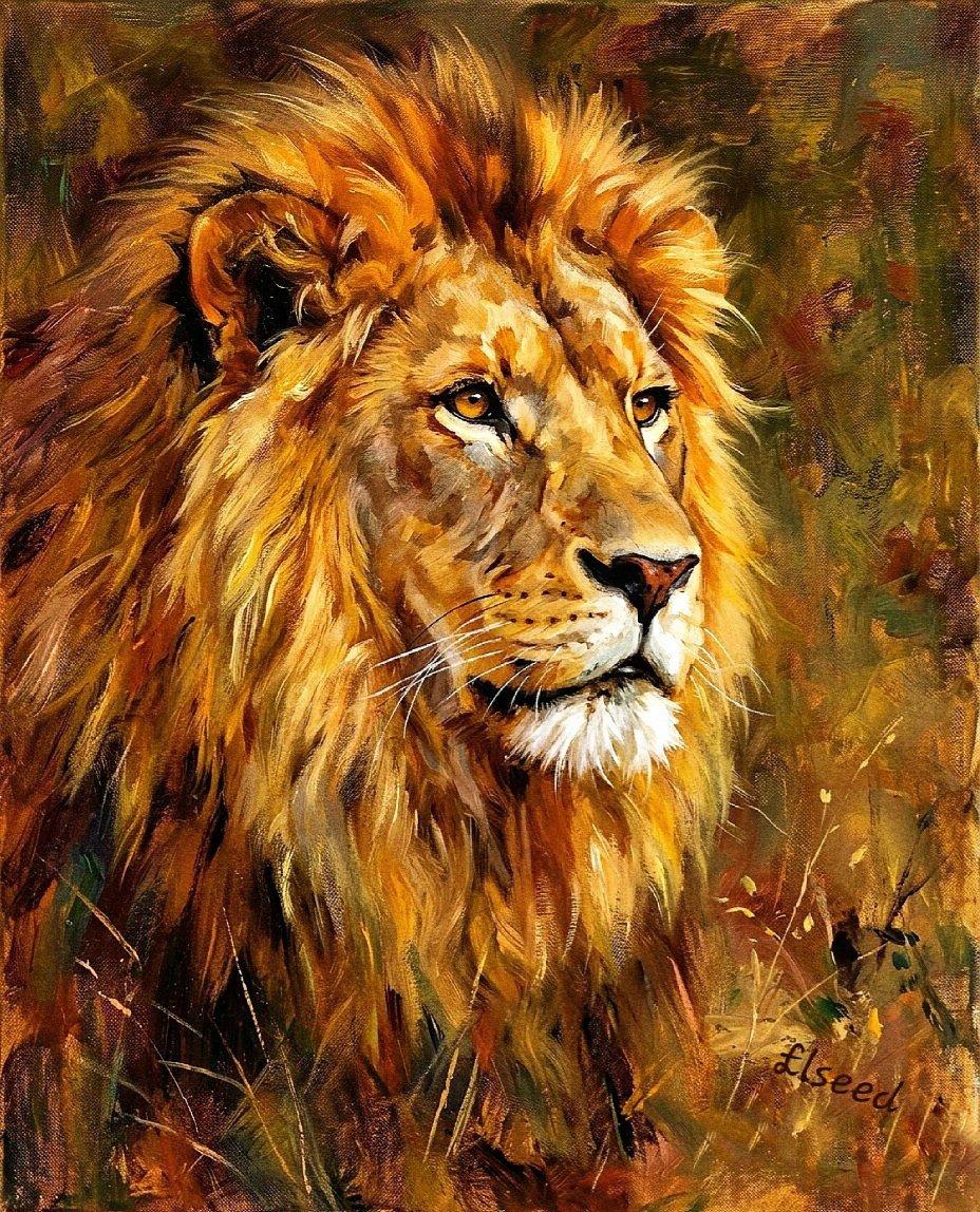 ElseedUg's tweet photo. “The Strength Within”
Acrylics on gallery-wrapped canvas
18" x 25"
Elseedart

True strength doesn’t always roar.
Sometimes, it simply stands still, watches, and waits.
Like the lion, we carry our battles quietly,
wear our scars with pride, and keep moving forward.
🦁❤️ https://t.co/jt2Fl5TeA5