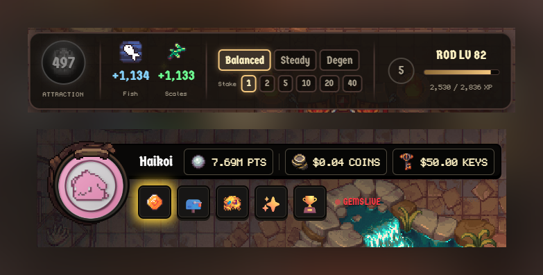 HaikoIvan's tweet photo. I have 500 Keys and a dream. Let's see what i will reach first - 5000 keys or 0. I will share this @playcambria fishing journey with you. 

I'm not starting from 0:

Attraction level is 497
Rod level is 82
I have two rare fishes from $30 collection
I have the fastest rod

That's my starting point.

Today's goal is to up rod level to 90. We are using balanced x1, completing $30 collection or getting random t3 sack will be a huuuge!

Stay tuned for daily updates (maybe more frequent, if there are will be something interesting), hope you will enjoy it.