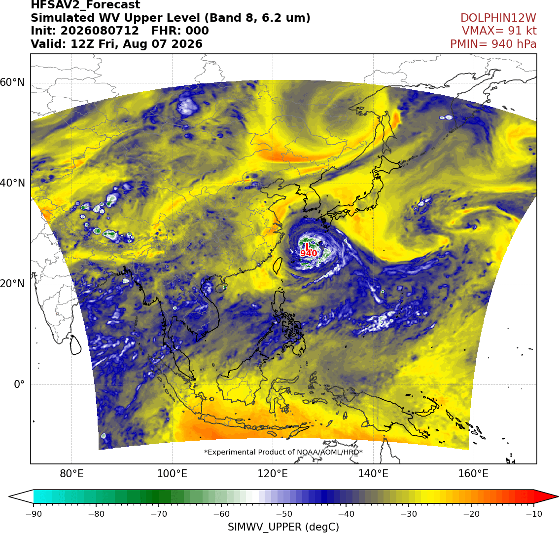 AndyHazelton's tweet photo. We've got some exciting new HAFS graphics we're introducing on our AOML Hurricane Model Viewer: simulated satellite imagery!
Right now we have:
-Simulated IR
-Simulated Mid/Upper WV
-Simulated IR with shear overlaid (like the shear graphic from @UWCIMSS)
These are a nice way to look at both inner-core structure and large-scale environmental forecasts from the models. We have experimental versions of HAFS-B (basin-scale/multistorm) up now, and we'll have the experimental version of HAFS-A run by NOAA OMD on there soon!
Check it out at: https://t.co/cbHGm3rYeS
Also another tease: we're working on a new and modernized version of the website that we hope to have live soon!