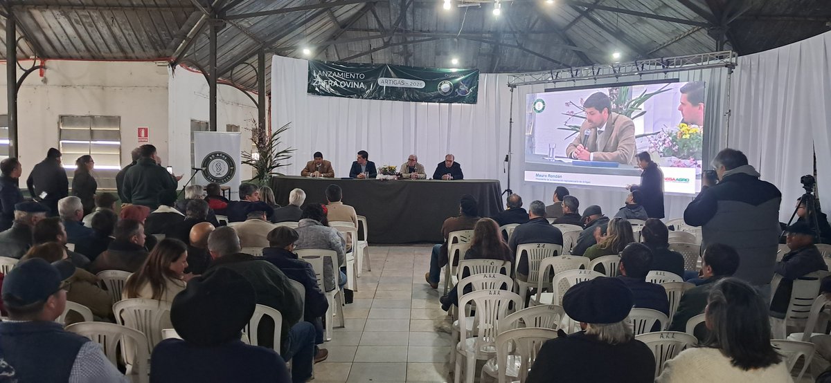 federia23's tweet photo. Lanzamiento de Zafra Ovina 2026 - Local Chiflero, Artigas
#ovinos
#lana
#cordero pesado
#asociaciónagropecuariadeartigas https://t.co/qge2FBnEIl