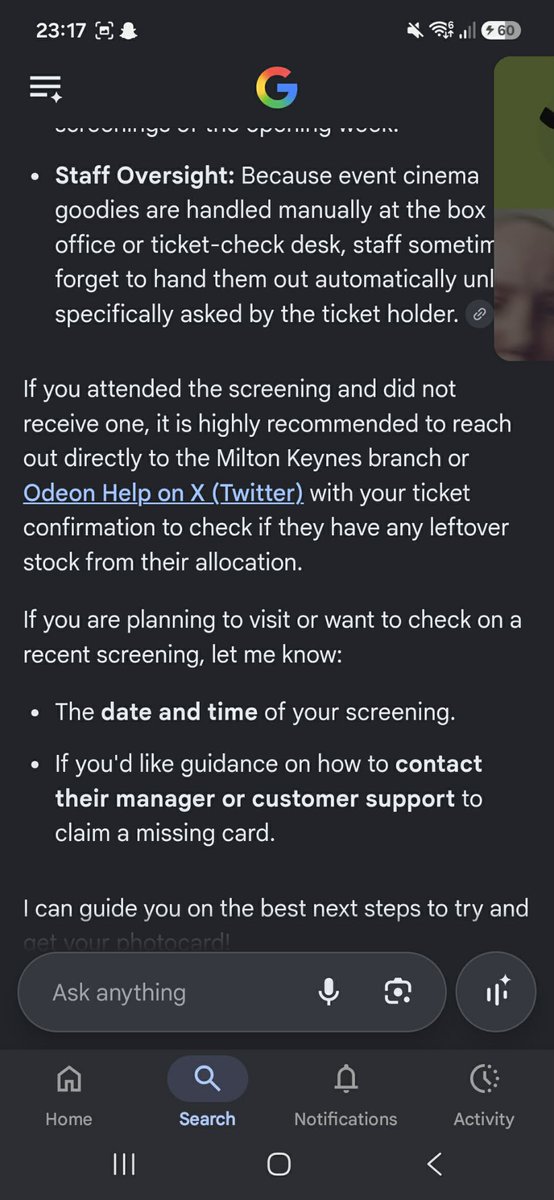 CyanideAshes's tweet photo. @ODEONHelp Me and my friend attended ATEEZ: Light The Way on 6th August at Odeon Milton Keynes. We got told that we would be getting photocards but never did. 

My friend has told me that the cinema were meant to have them according to screenshots below. 

What do we do? https://t.co/xgbHeghEum