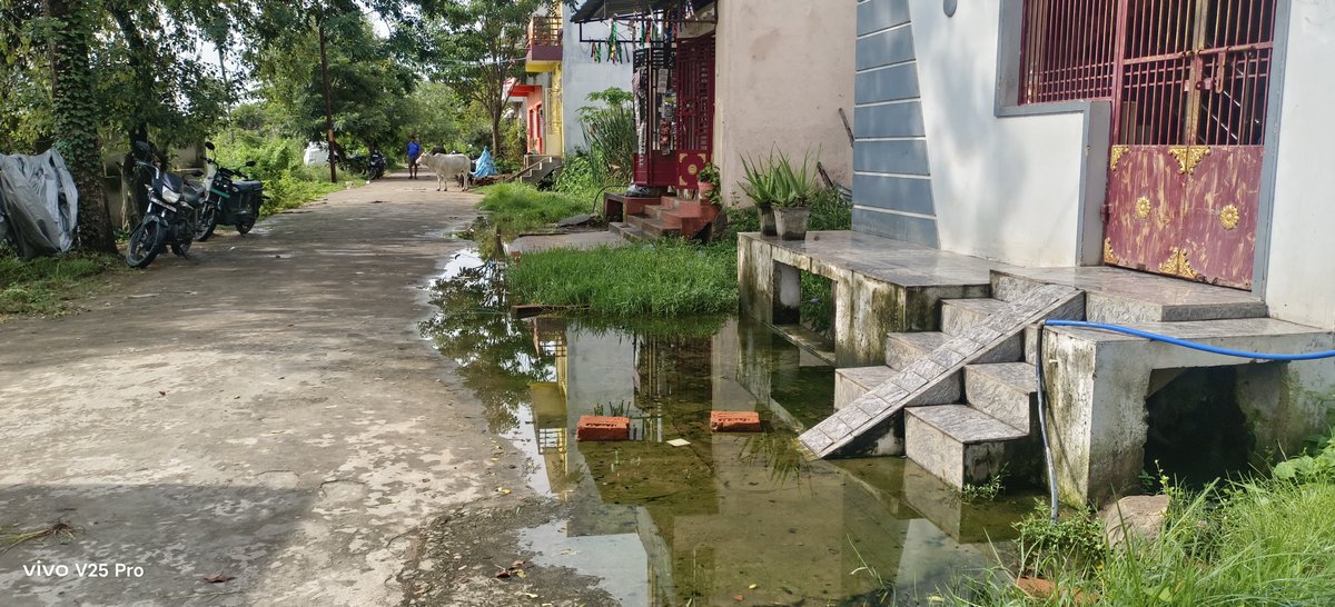 Premananda1988's tweet photo. Urgent civic issue in Ward No. 4, Berhampur: Stagnant wastewater on the road at Om Nagar 2nd Line due to lack of drainage. Residents have been waiting for a solution for nearly two years. Kindly take immediate action.

#BeMC #Berhampur #Ward4 #DrainageCrisis #CivicIssue https://t.co/i50TdWlOFa