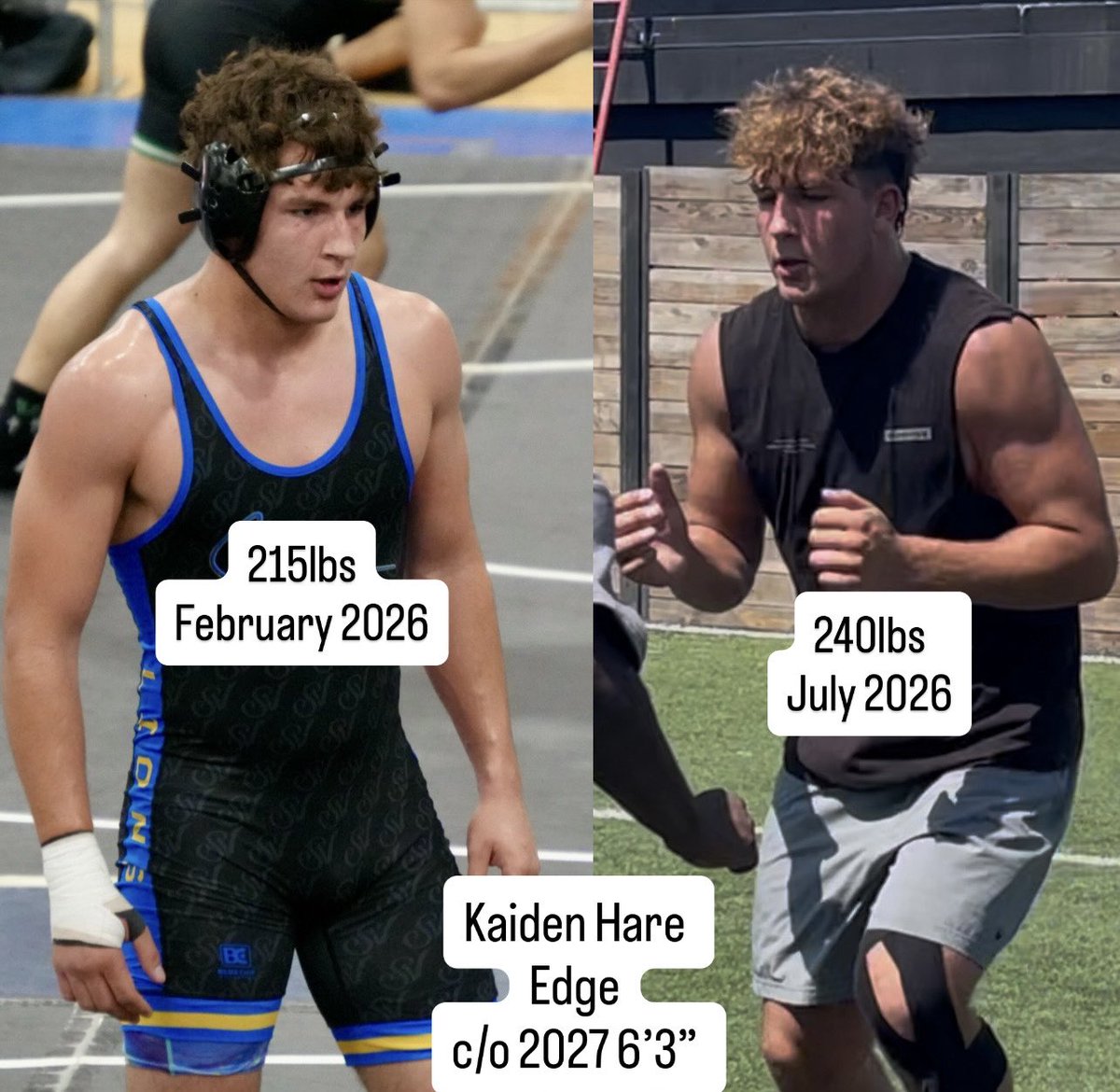 kaidenhare09's tweet photo. Put in work this off season.
Up 25lbs since wrestling in February.
Senior season loading @MDFootball 

Grateful for the people around me.
@PrototypePlaye2 
@Linebackers_U 

@GregBiggins @BlairAngulo @BrandonHuffman @PrepRedzone @On3 @Rivals @adamgorney @PGregorian @SWiltfong_ https://t.co/NnvTkjtLFF