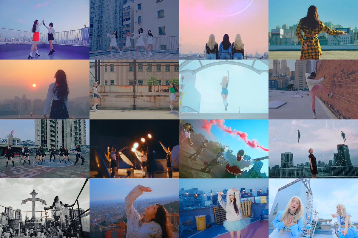 ever9reen_'s tweet photo. เกิร์ลกรุ๊ปที่ใช้ดาดฟ้าถ่าย MV ได้คุ้มที่สุด😭
#loona #artms #loossemble #chuu #yves https://t.co/O6XYRSucrn