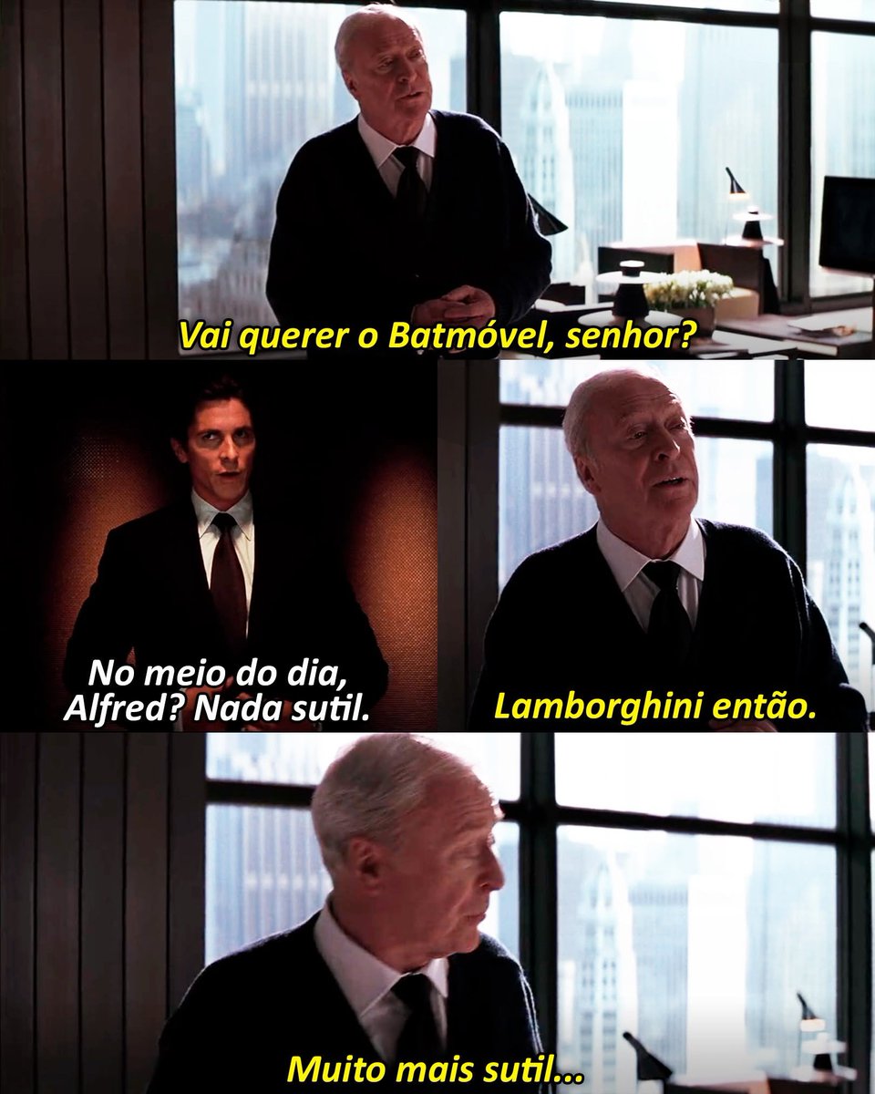 jlinzombie's tweet photo. Comparado a um mini tanque de guerra, uma Lamborghini é mesmo bem sutil kkkkkkkk

🎥 Batman: O Cavaleiro das Trevas (2008) https://t.co/2y1mXKJ7fg