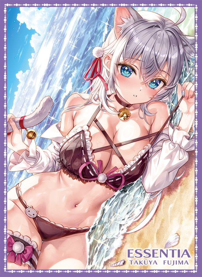 fujimatakuya's tweet photo. 猫耳水着アーリャさんのスリーブデザイン 
こちらも夏コミで頒布予定です☺️ https://t.co/51WclLvR4b