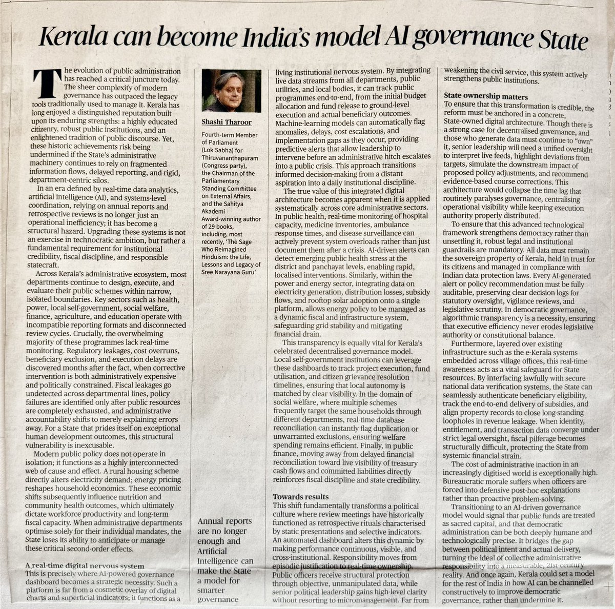 ShashiTharoor's tweet photo. And for those readers blocked by a paywall! https://t.co/myqlKN5fsk