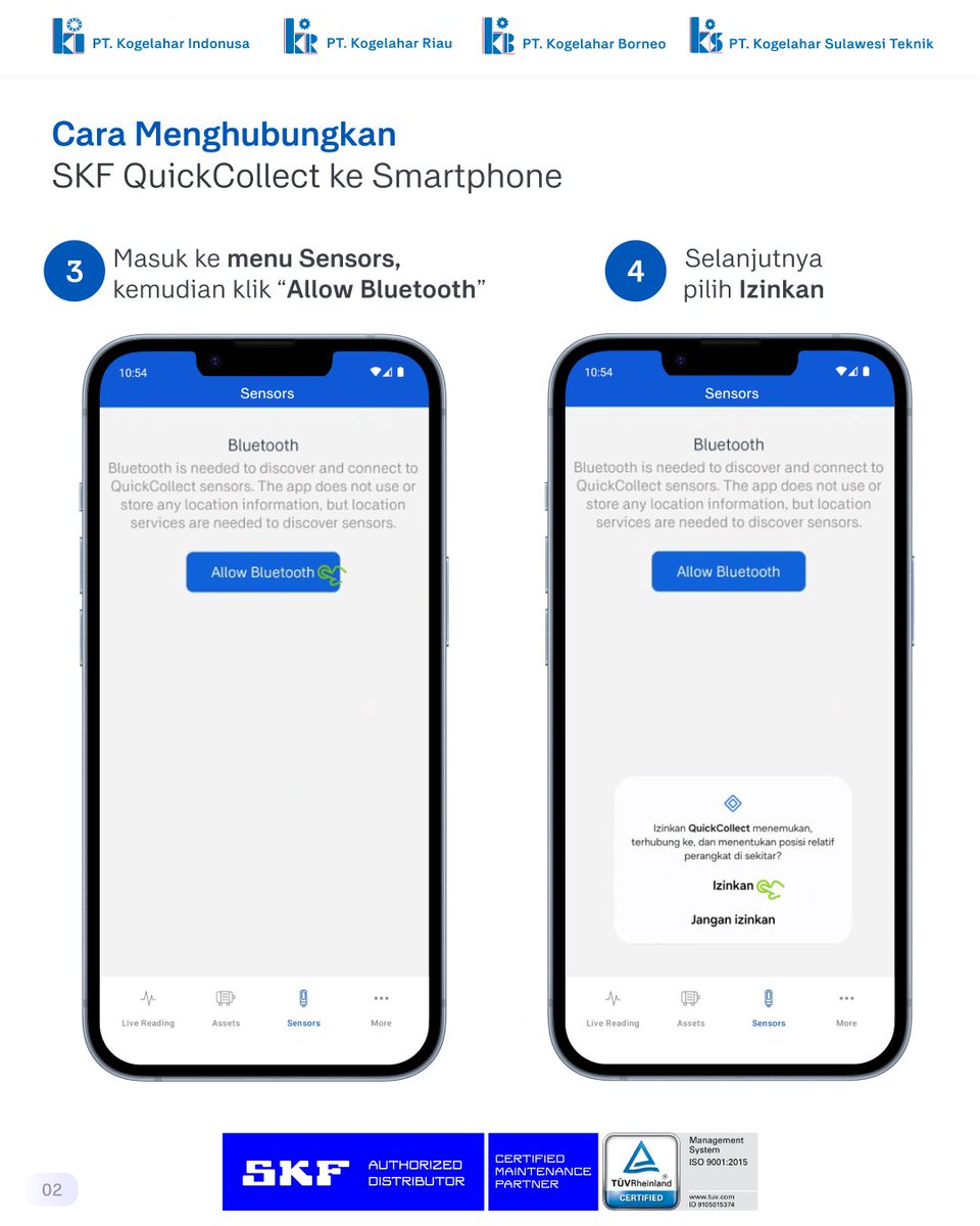 Kogelahar's tweet photo. Langkah-langkah Menghubungkan SKF QuickCollect Sensor ke Smartphone

Ikuti setiap langkahnya agar proses pairing berjalan lancar dan sensor siap digunakan untuk melakukan condition monitoring.

#SKFQuickCollect #ConditionMonitoring  #AssetReliability #SKF #Kogelahar https://t.co/IqlXFrg6zT
