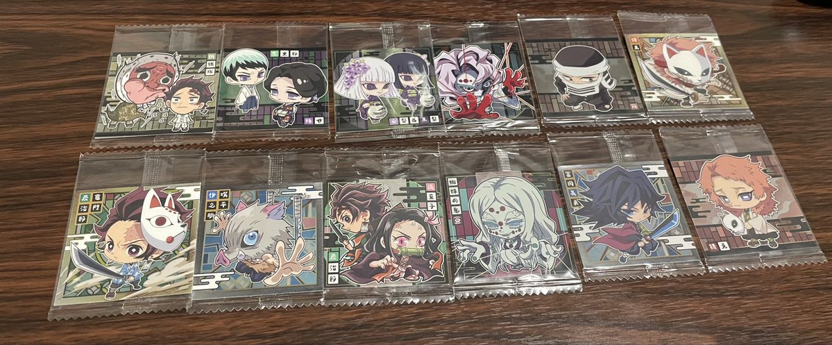 r_m_h_o_r_s_g's tweet photo. 【交換】
鬼滅の刃 ウエハース にふぉるめーしょん 

譲))画像1、2、3枚目

求))画像4、5枚目  堕姫、童磨、猗窩座、柱

👑最優先、画像5は💖のみ求めてます。
検索からでもお気軽にお声掛け下さい。よろしくお願い致します。 1枚目上段2枚は無限レアになります。

→ https://t.co/V84yYs268G