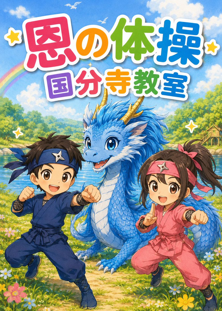 KENICHIROIWAO's tweet photo. 児童発達支援
恩の体操
国分寺教室 https://t.co/usbzT7jkMn