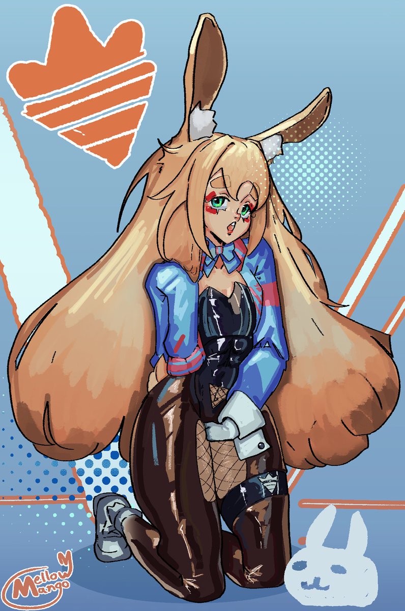 MellowMangoS's tweet photo. My OC Floss for Bunny day  #バニーの日 a few days ago 😅😅 https://t.co/q2TzuD8Ifc