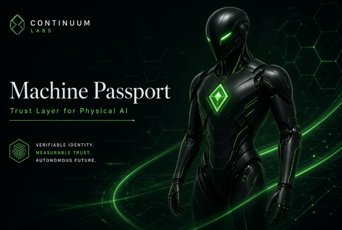 dhnhatdng's tweet photo. How does a machine prove it can be trusted?

That’s the problem @continuumlabs_  is tackling with its Machine Trust Protocol — a trust layer for robots, drones, and autonomous vehicles.

Instead of a static certificate, Continuum builds a living chain of trust from birth to retirement:

→ Born — A DID is minted at the OEM, creating the machine’s verifiable identity.

→ Stamped — A Machine Passport is cryptographically bound to the hardware and records identity, integrity, and compliance.

→ Operating — The machine continuously attests that its identity, firmware, hardware, and execution environment remain trusted.

→ Re-verified — When firmware, AI models, or hardware change, the machine automatically re-attests. Trust evolves with the machine.

→ Retired — Its passport is securely sunset while the complete history remains available for future audits.

Two components complete the system:

TrustScore — a live on-chain reputation reflecting the machine’s current trustworthiness.

Compliance Log — an append-only audit trail that allows operators, insurers, and regulators to verify and replay machine decisions.

The bigger idea is simple:

Machines shouldn't just claim they are trustworthy.

They should be able to prove it continuously.

That kind of verifiable identity, integrity, and compliance could become foundational infrastructure for a Machine Economy where autonomous machines operate and transact at scale.

The project is still in its very early active Early Supporter / Genesis OG campaign running. 
It’s an interesting one to watch as the Crypto × Robotics narrative continues to gain momentum.

Web: https://t.co/Sjt4nidDoW
Discord: https://t.co/abHyx46kLh

#ContinuumLabs #PhysicalAI #Robotics