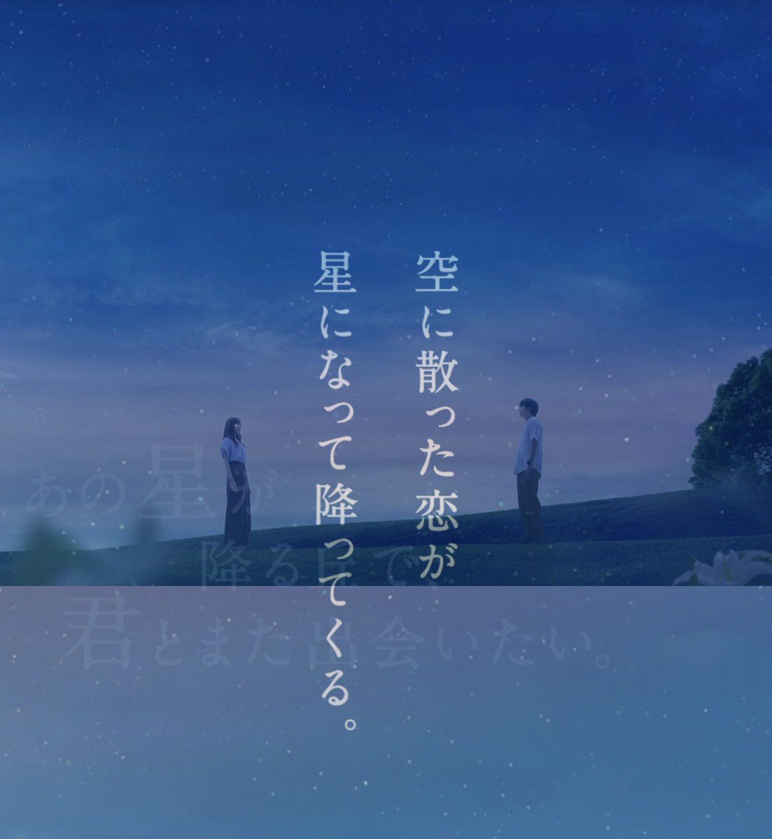 t_fawkik's tweet photo. あの星が降る丘で、君とまた出会いたい。

空に散った恋が星になって降ってくる。

時を超えてつながる愛に、
再び涙が止まらないー。 https://t.co/unvBF6HWvW