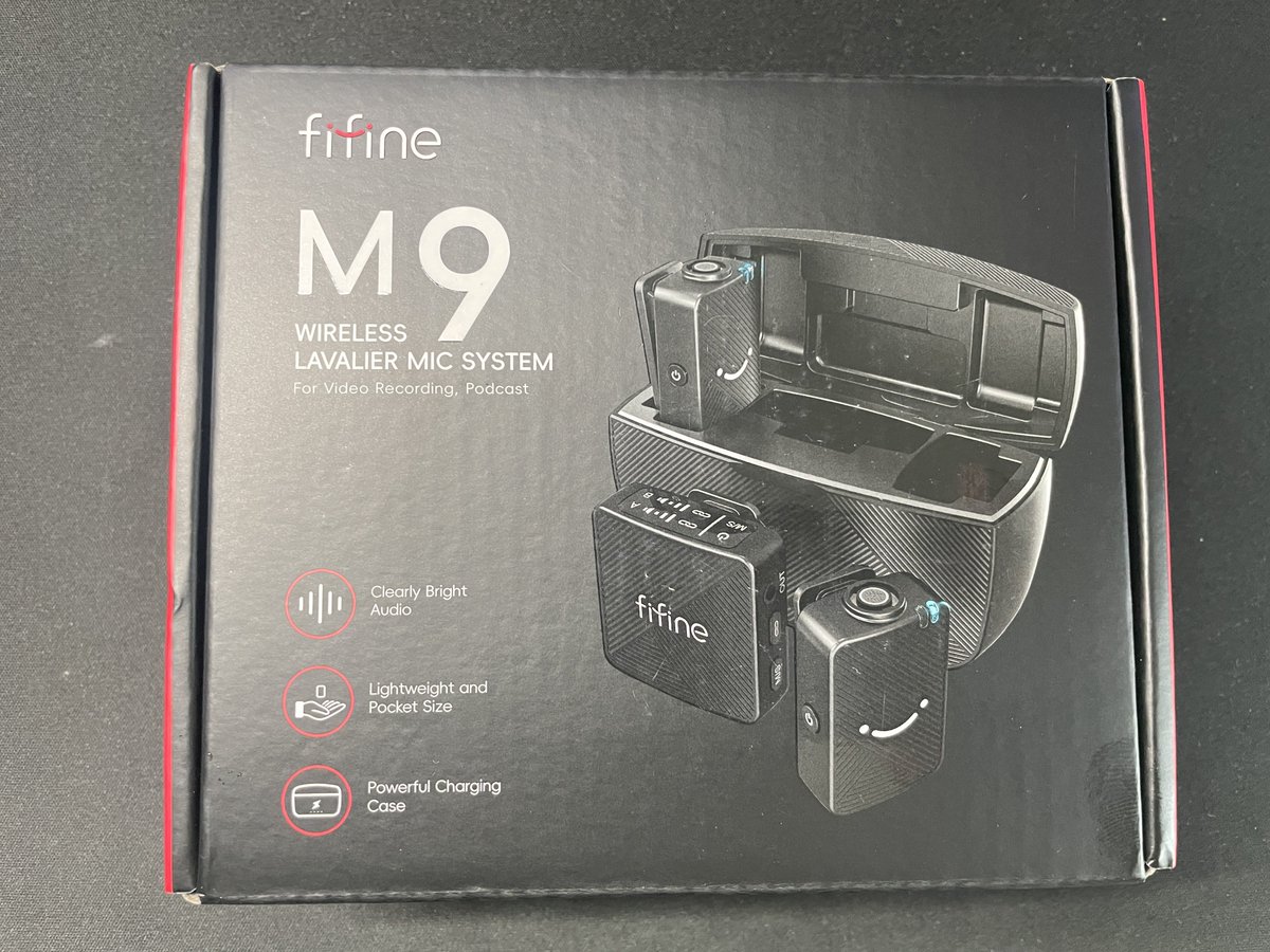 Xのキャンペーンで当選したfifine M9が届きました。ピンマイクは持って