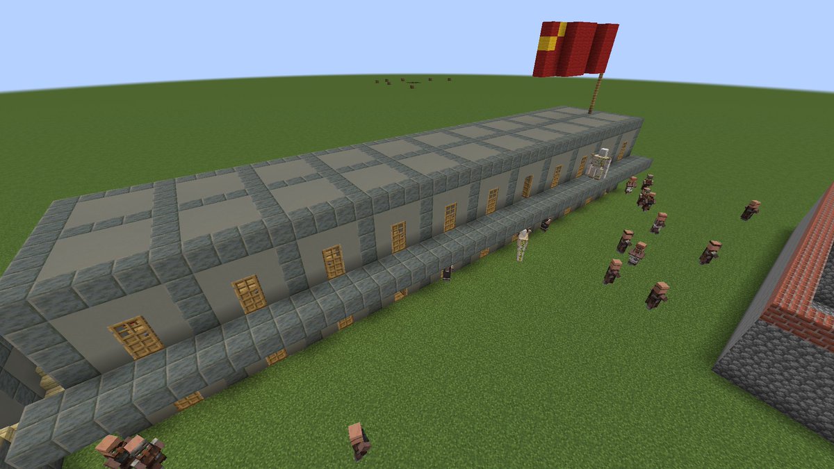 usyakv's tweet photo. フルシチョフカ2軒目　＃マインクラフト　＃マイクラ　＃ソ連 https://t.co/WKBOzslAJA