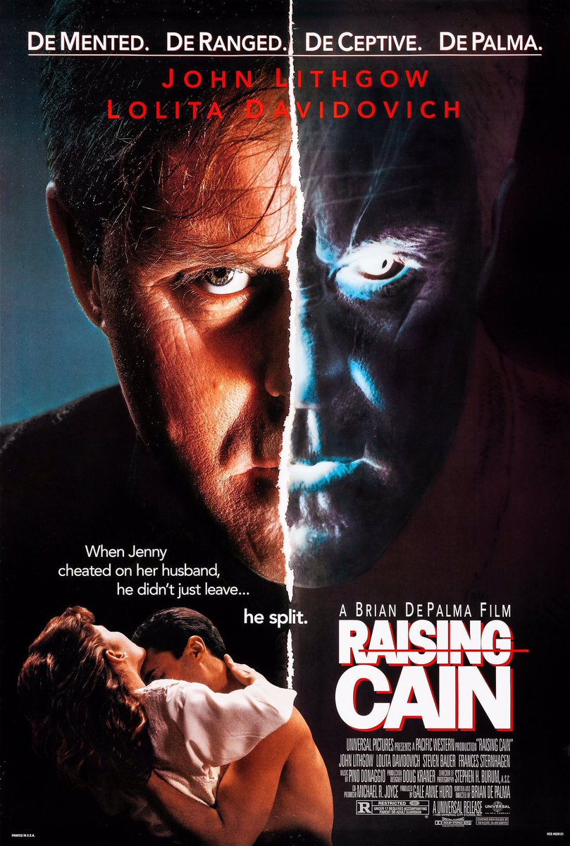 FilmNewsNos's tweet photo. 🎬MOVIE HISTORY: 34 years ago today, August 7, 1992, the movie ‘Raising Cain’ opened in theaters!
#JohnLithgow #LolitaDavidovich #StevenBauer #FrancesSternhagen #GreggHenry #TomBower #MelHarris #TeriAustin @TheGabrielle_C #BrianDePalma https://t.co/D1zjG56fy0