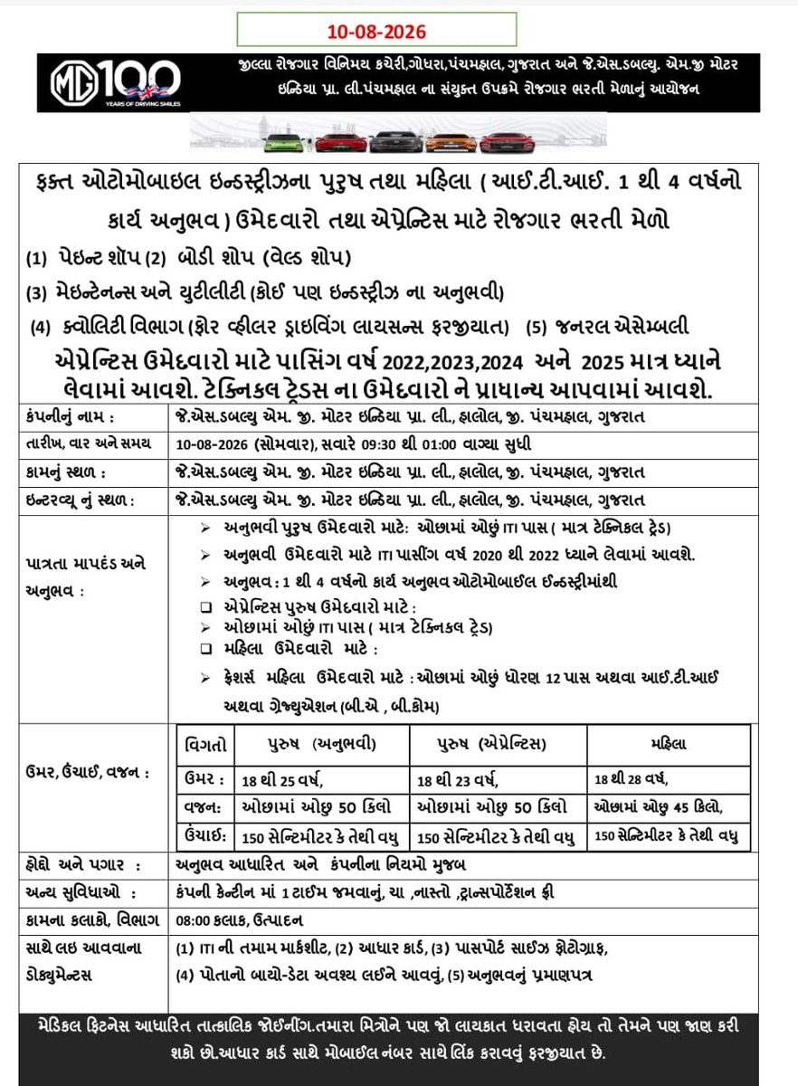 ncspms1710's tweet photo. ઔધોગિક રોજગાર અને એપ્રન્ટિસ ભરતી મેળો.... https://t.co/DdaARKFOxq