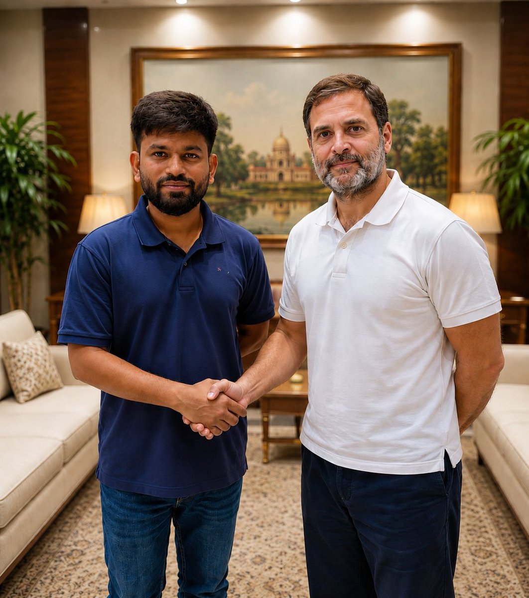 CJPDesk's tweet photo. आज माननीय राहुल गांधी जी से मुलाकात हुई। उन्होंने छात्रों से जुड़े इस आंदोलन के प्रति अपना समर्थन जताते हुए कहा कि वे छात्रों के साथ हैं और उनके अधिकारों व भविष्य की लड़ाई में उनके साथ खड़े रहेंगे। https://t.co/hU0f8CnxHA