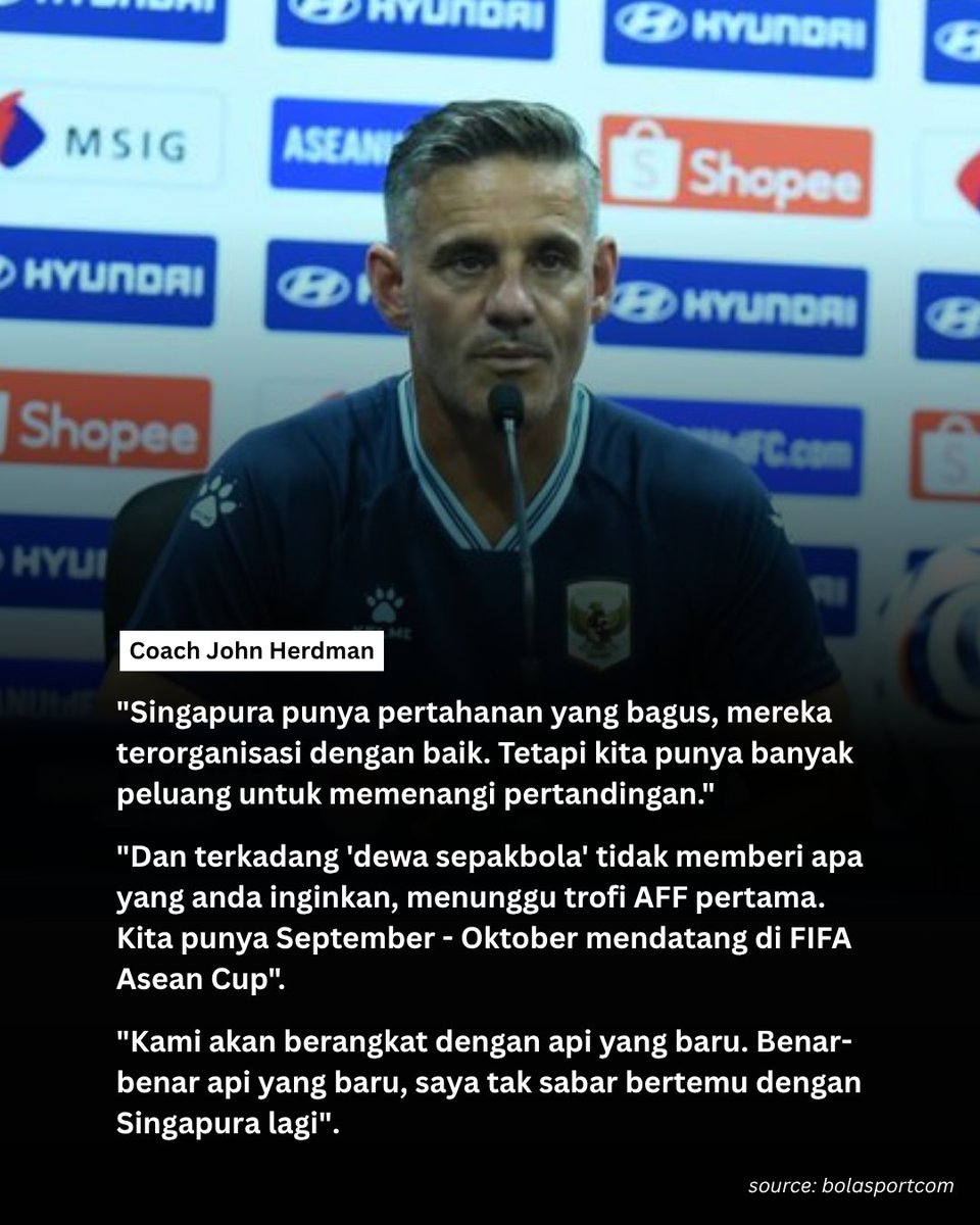 indosupporter's tweet photo. Jika gagal lagi di FIFA Asean Cup, gimana coach?

😊😊 https://t.co/krwctwVhFK