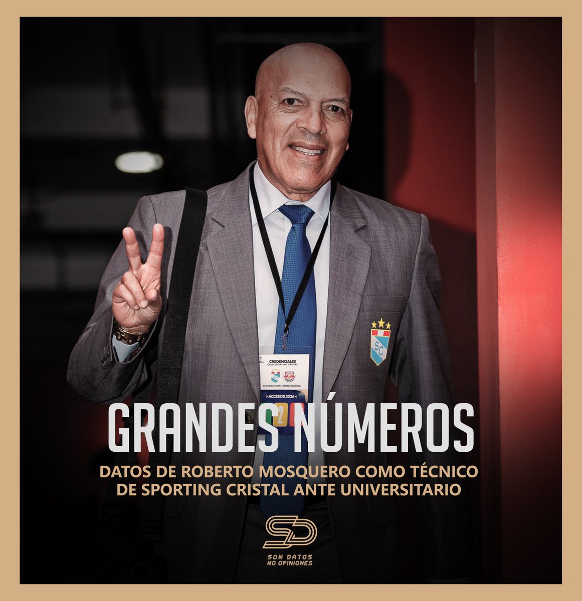 sondatos_noop's tweet photo. DATOS de Roberto Mosquera como entrenador de Sporting Cristal ante Universitario en competiciones oficiales. Ganó 6, empató 8 y solo perdió 1.

➖ Empate por 1-1 en 2012
✅ Triunfo por 2-0 en 2012
➖ Empate por 1-1 en 2012
✅ Triunfo por 3-0 en 2012
✅ Triunfo por 4-0 en 2013
❌ Derrota por 0-3 en 2013
✅ Triunfo por 1-0 en 2020
➖ Empate por 2-2 en 2020
✅ Triunfo por 2-1 en 2020
➖ Empate por 1-1 en 2020
✅ Triunfo por 1-0 en 2021
➖ Empate por 2-2 en 2021
➖ Empate por 1-1 en 2022
➖ Empate por 0-0 en 2022
➖ Empate por 1-1 en 2026