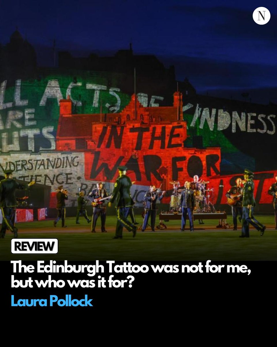 ScotNational's tweet photo. REVIEW: I know the show isn’t for me. I have pride in my own family’s military service – but I, like most of my generation know that conflict and the war is not making the world a better place or achieving peace, writes @laura_pollock_ 👇 https://t.co/dPC2c0Nmos