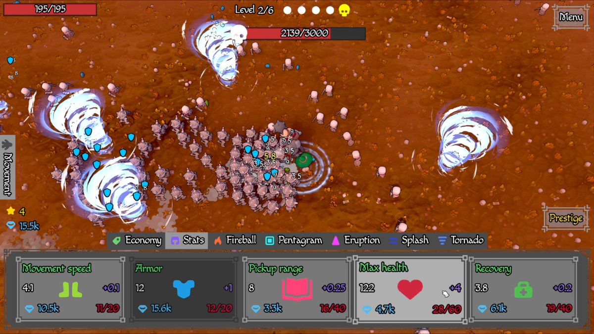 chrishermanndev's tweet photo. @IndieGameLover Happy #ScreenshotSaturday

HordeFall is a incremental bullet heaven that sits right in the corner of your screen. Fight thousands of enemies while you work or browse. https://t.co/Gq3SJe9KfS