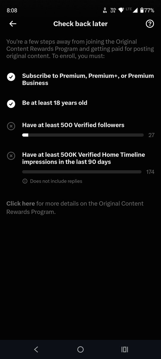 CjpIndia0's tweet photo. Every creator starts somewhere.

27 verified followers. 174 verified home timeline impressions.

The goal is 500 followers and 500K impressions and I’m just getting started. One original post at a time. https://t.co/CqXzzcJ7AS