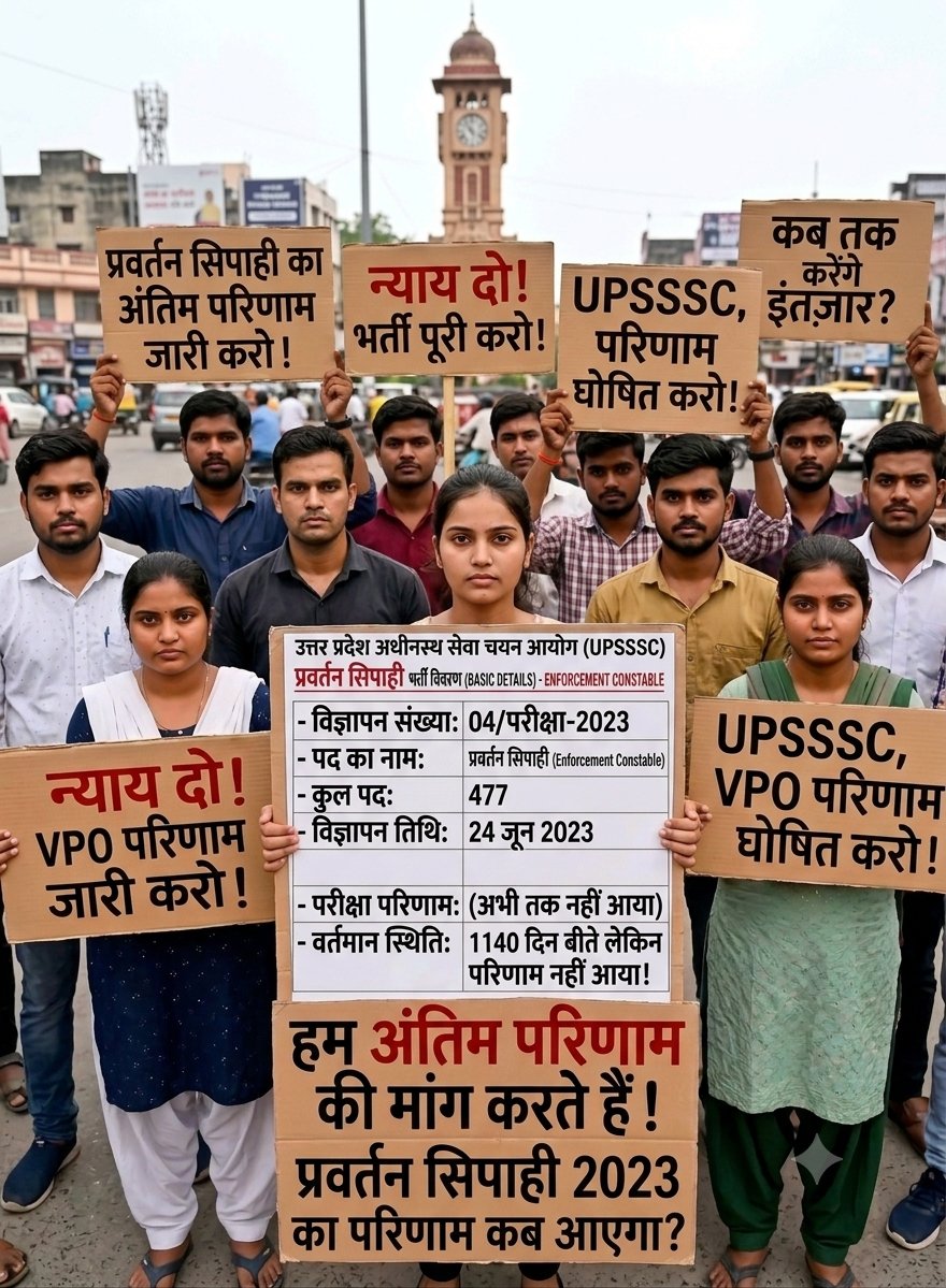 Chatraniti's tweet photo. हर भर्ती का यही हाल है, कोई भर्ती फाइनल नहीं हो पा रही है। 🔥👍🏻
#UPSSSC_REFORM_MOVEMENT https://t.co/vWGQo8uPyr