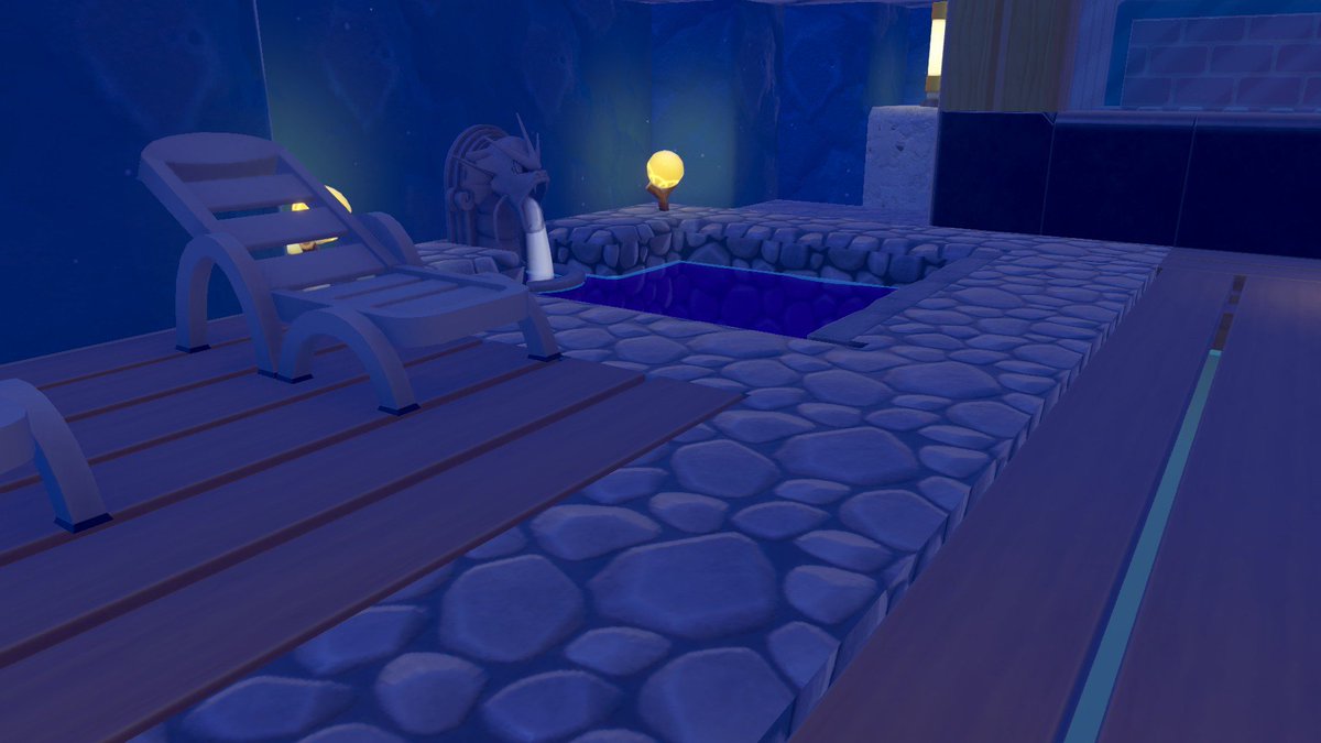 cojika258's tweet photo. ぽこポケ、うみぞこのポケセンあるところに温泉と建物のなごりあるやん？
おじさんピンときたね！
サウナだ！！水風呂と整いスペースも！ https://t.co/rdsR91tK5P