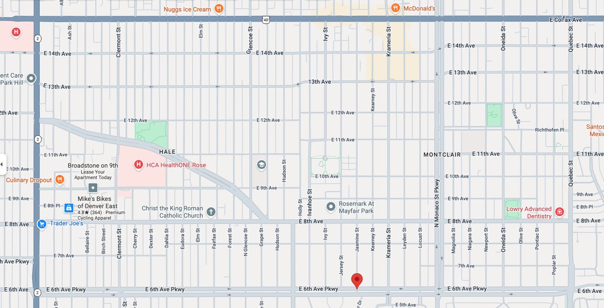 CurveballCO's tweet photo. Denver, Colorado. 6th Ave Pkwy East between Colorado Blvd. and Monaco.

I drive rideshare part time all over the Denver Metro but do not live in Denver.

There is a traffic signal not at 6th and Jasmine, but maybe 100 yards BEFORE 6th and Jasmine traveling east.

That is weird.

Then add the weird part where both the other car and I approach and the light just turns red for no reason for about 30 seconds with no cross traffic or pedestrians and no traffic on the road.

I tried to look up and all I found was this on Grok. 

I thought I had once heard on some mainstream news report that some of these traffic signals in the Denver City limits would deliberately turn red when cars would approach....meaning the city might have installed some sort of sensor or camera to trigger the light to turn red as cars approach. 

Wonder how this particular traffic signal, or perhaps others are designed and why?!?

This area of Denver is District 5 who is represented by Amanda Sawyer, who does not appear to have a Twitter account.

.....just asking questions.

@denversmayor @MikeJohnstonCO @Shontel4Council  @CityofDenver @Archuleta4CO @OwnWorstEnemy90 @RobertTreta @mrosazza @GenXJenDen @dobetterdnvr @FreeStateColor1 @Liberty_Rocks @BreakTheChainsM @corideguy @nexton9news @KyleClark @KDVRNewsDesk @MandyConnell @KOAColorado