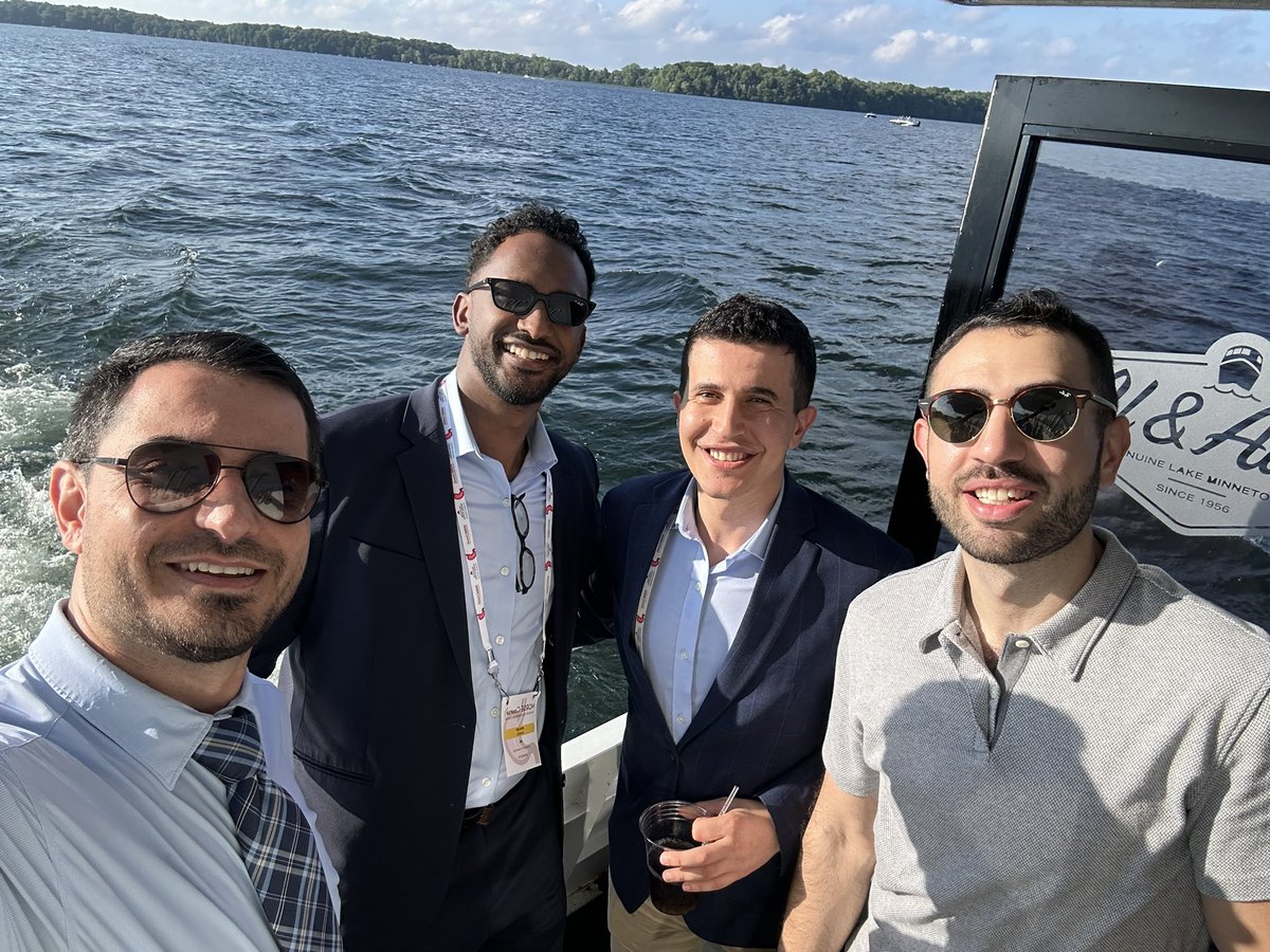Hussam__Almasri's tweet photo. On board the cruise for the #NORSE26 Course! 🚢

A great evening bringing together GI fellows and faculty for a memorable experience in Minnesota!

@UMN_GIHep @UMNGIFellows @DirweeshMD 
@khalid_ahmedMD @AlsakarnehSaqr @BahaFawwaz https://t.co/sYRvp2ov8m