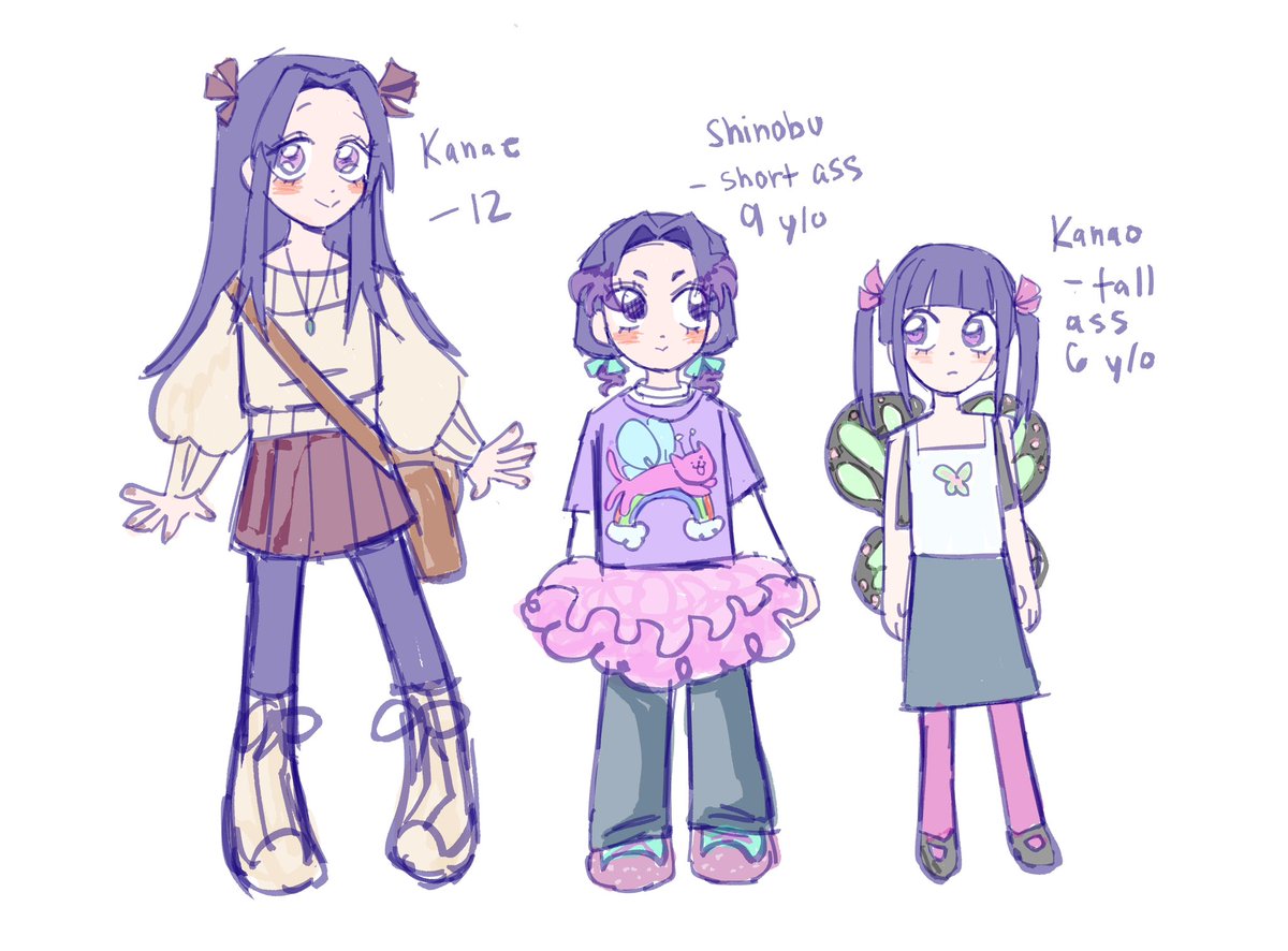 squiffaz's tweet photo. butterfly sisters if life was whimsical #kny https://t.co/VRgha4D7H8