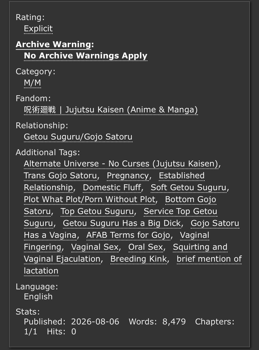 maxisabillion's tweet photo. #gego #夏五 #jjk

bread and butter

♡ oneshot, 8.4k words
♡ established relationship
♡ pregnant gojo
♡ explicit/PWP

https://t.co/M6w105xkoZ https://t.co/HwHm2laCZP