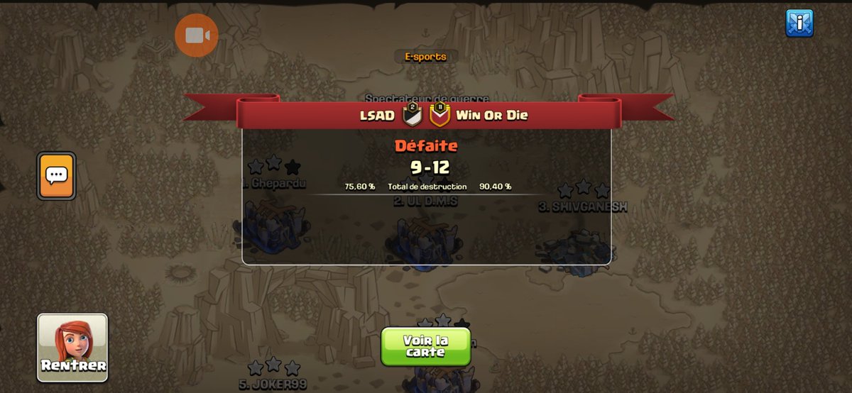 lossantosesport's tweet photo. 5th match : Defeat ⭐️ 9-12 ⭐️ vs @winordie_wod.
6th match : Defeat ⭐️ 10-10 ⭐️ vs @HGACOC.
7th match : Defeat ⭐️ 9-13⭐️ vs @EsportsJn.
#WorldsQualifiers #WorldChampionships https://t.co/VEzhUOs37S