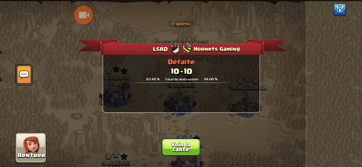 lossantosesport's tweet photo. 5th match : Defeat ⭐️ 9-12 ⭐️ vs @winordie_wod.
6th match : Defeat ⭐️ 10-10 ⭐️ vs @HGACOC.
7th match : Defeat ⭐️ 9-13⭐️ vs @EsportsJn.
#WorldsQualifiers #WorldChampionships https://t.co/VEzhUOs37S