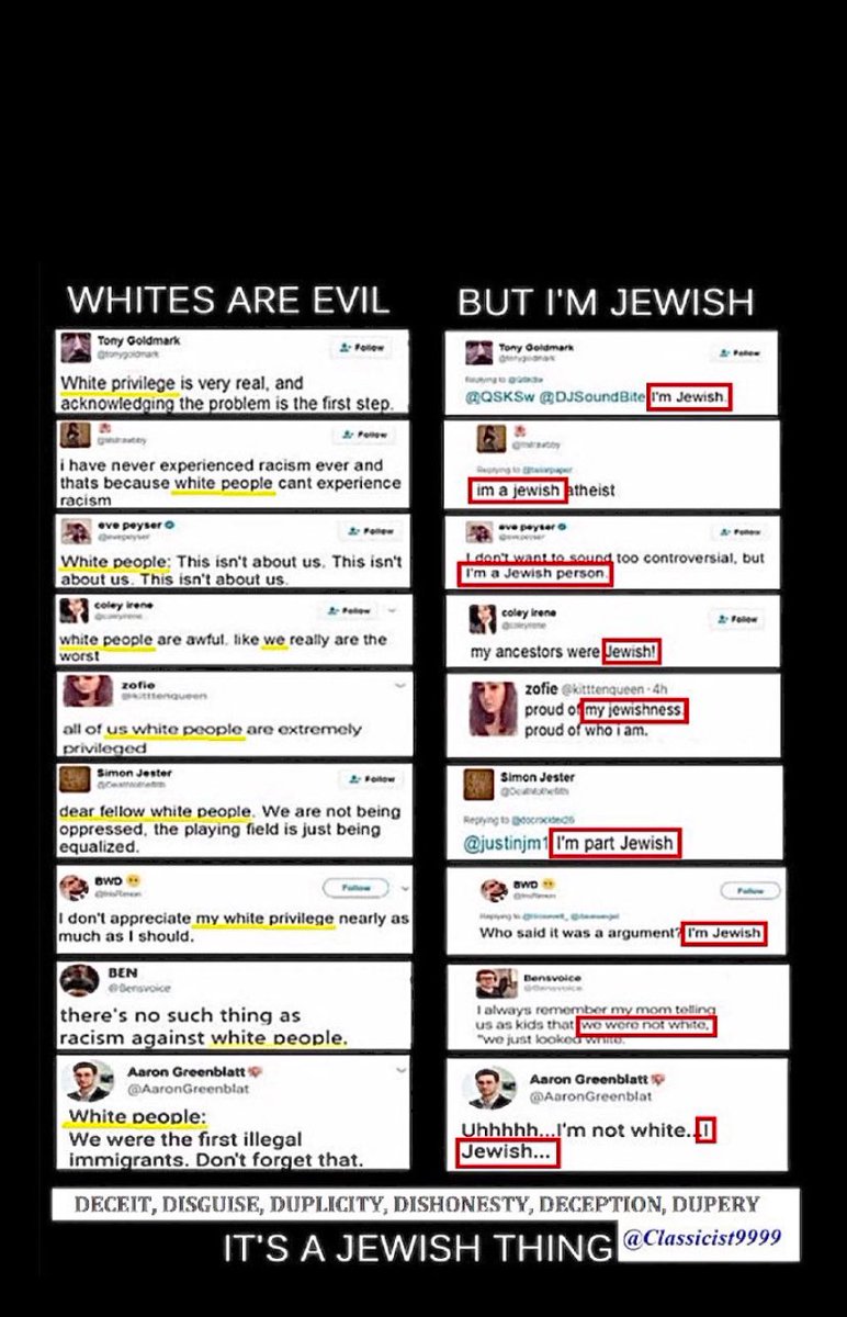 6ixstringstudio's tweet photo. @MattWalshBlog You have your boss and these Zionist Jewish supremacist pigs to thank for this btw They convince these brain dead Zionist Christians that we’re friends with that 
“Judeo-Christian” slop. When in reality they hate Christians and are doing anything to destroy white culture. https://t.co/brOSuKDOPX