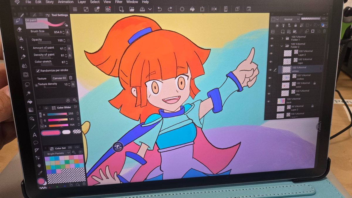 Datsweetworld's tweet photo. Arle WIP
(digital art version)

#puyopuyo https://t.co/3oIhkvdGKc