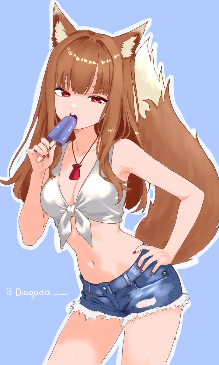 Diagada_'s tweet photo. Quick summer Holo 
#spiceandwolf https://t.co/yABX3ACx1I