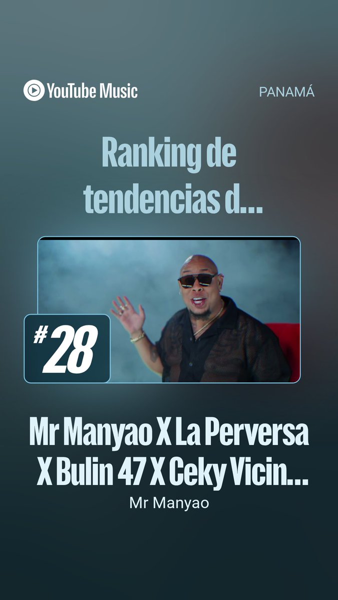 PerversaUpdates's tweet photo. 🚨🔊 | “PIEDRA A LA LUNA (REMIX)” hace su entrada al Trending Music de YouTube a nivel global.

🌎 #110 Mundial
🇩🇴 #26 República Dominicana
🇵🇦 #28 Panamá https://t.co/b1d46d2ggN