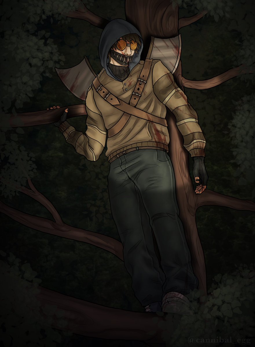C4nnibal3gg's tweet photo. Lurking around and hiding in the trees… #ticcitoby #tobyrogers #creepypasta #fanart https://t.co/qYvE81ZDNj