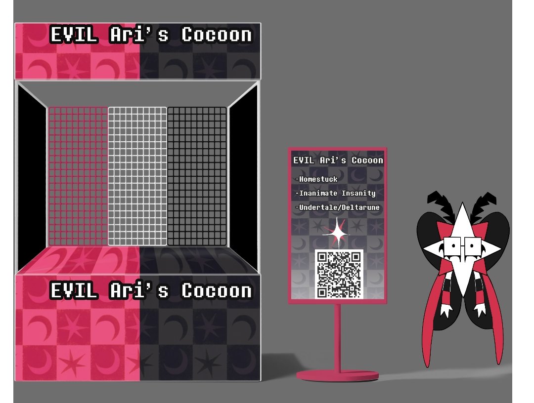 AriStarMoth's tweet photo. i was gonna make a booth for the design contest and then i horribly failed https://t.co/5nBrmzSFm6