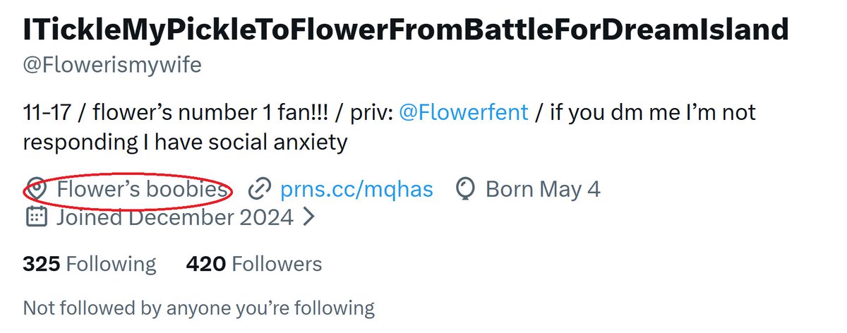 PlusSundae's tweet photo. i really dont wanna take this kind of info from someone who wants to live in Flower's nonexistant tits as their new home... https://t.co/PiJsBZ4yN5