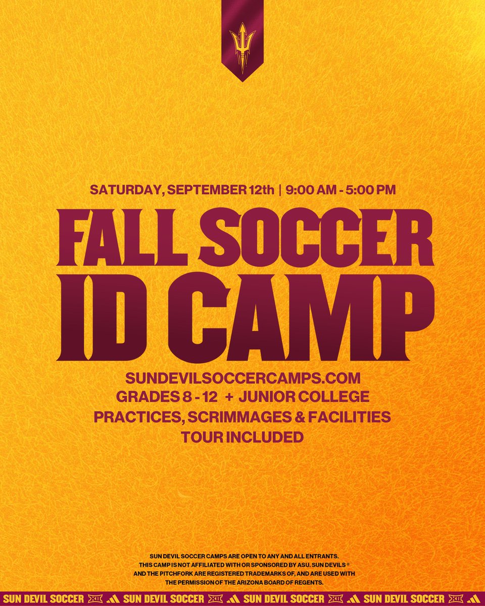 SunDevilSoccer's tweet photo. come show the 😈 staff what ya got 

🔗: https://t.co/mLl6a0NO1B https://t.co/ch7ecPkSaB
