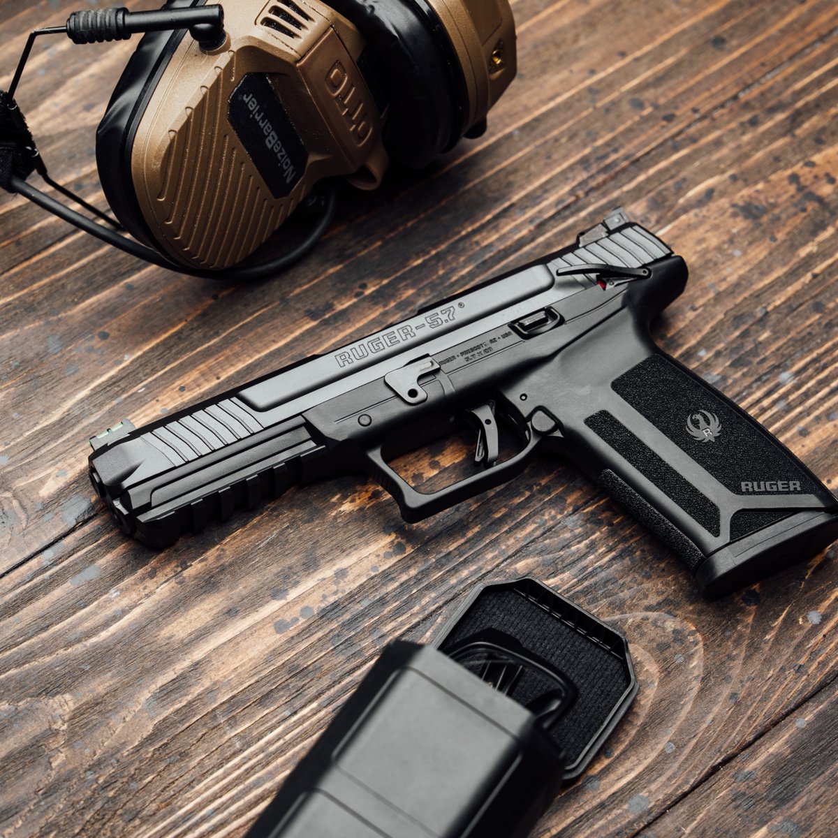 Ruger_Firearms's tweet photo. Heading to the range this weekend? Bring along the reliable, smooth-shooting Ruger-5.7® pistol. https://t.co/eGKuAGltwZ
