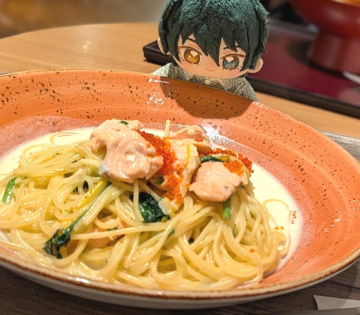 Sigure_Siro_25's tweet photo. 最近食べたかったクリームパスタ🍝
#いつぬいが見られるタグ https://t.co/QaYVzDCu9e