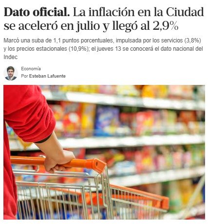 MangieriDAM's tweet photo. La inflación en CABA volvió a acelerarse: 2,9% en julio.

🤔 https://t.co/fgd2UE3uXx