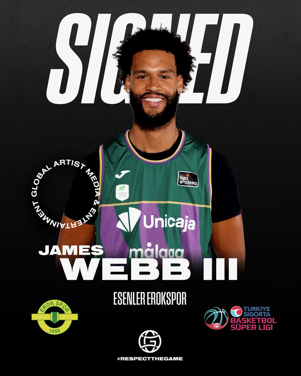 respectxgame's tweet photo. James Webb III has signed with FIBA Euro Cup team Erok Spor for the 26-27 Season.
#RespectTheGAME https://t.co/yYiBJfJ3O6